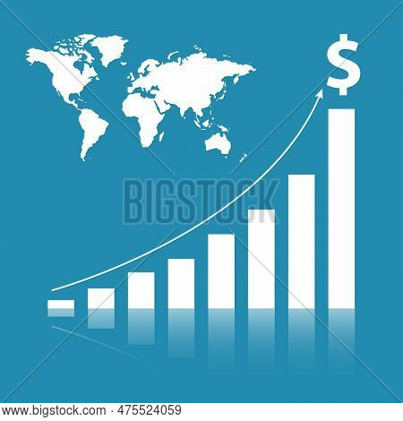 Business Stat Background  Financial Market Success Target