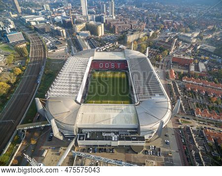 Eindhoven, Netherlands - September 19, 2017: Eindhoven Psv Philips Football Stadium. Netherlands.