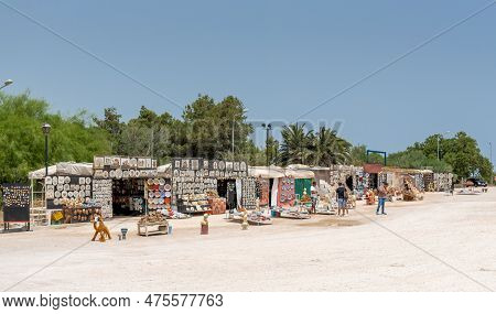 Tunis - Tunisia, June 15, 2019:  Market In Carthage Close To Byrsa. Tunisia.