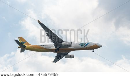 Manila, Philippines, February 20, 2017: Cebu Pacific Airlines Airbus A330 Rp-c3341 Landing In Manila