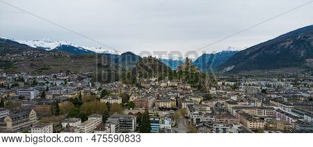 Sion Also Called Sitten In Switzerland - Travel Photography