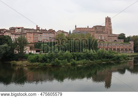 Panoramic View Of Cathedral Sainte-cécile In Albi, France