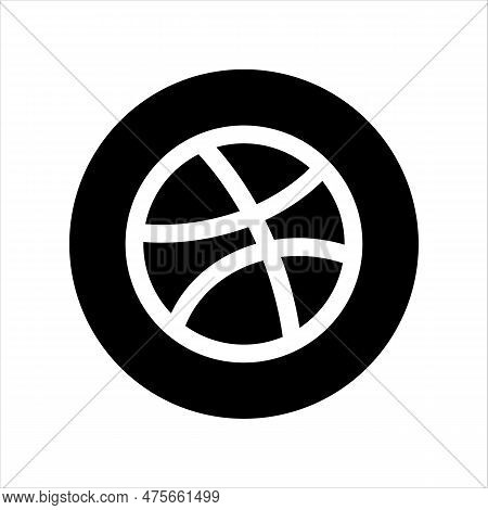 Vinnytsia, Ukraine - May 1, 2023. Dribbble Logo Illustration. Popular Social Media Icon. Basketball 