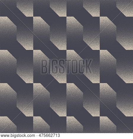 Modernism Style Geometric Seamless Pattern Trend Vector Abstract Background. Modern Trendy Apparel D