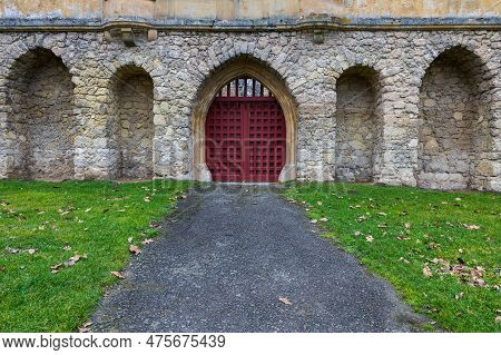 The Ruins Of The Ancient Castle Januv Castle. Valtice Area By The River Stara Dyje In The Czech Repu