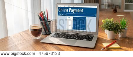 Online Payment Platform For Modish Money Transfer On The Internet Netowrk