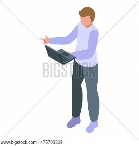 Racing Team Specialist Icon Isometric Vector. Race Car. Auto Pit Stop