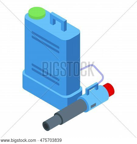 Pesticide Sprayer Electric Icon Isometric Vector. Chemical Spray. Pest Farm