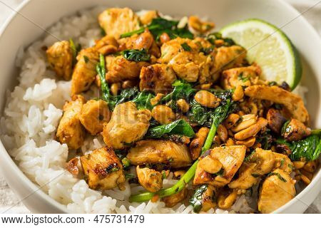 Asian Ginger Peanut Chicken And Rice
