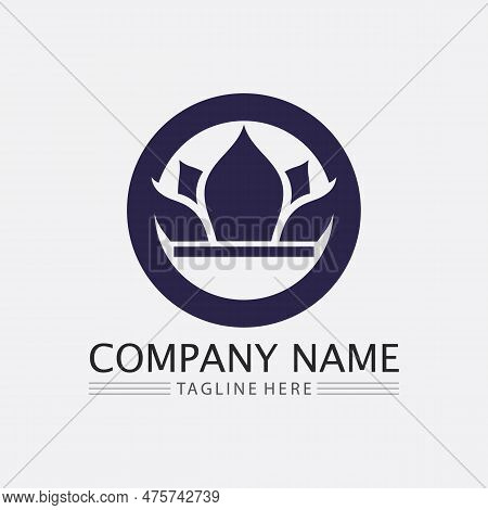Crown Logo And Queen, King Logo Designtemplate Vector Illustration