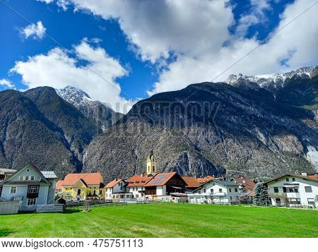 Zams Is A Beautiful Small Town In The Alps Mountains