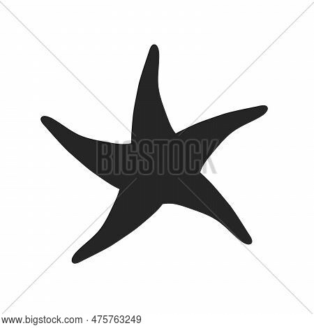 Common Starfish Or Sea Star Fish Marine Life Flat Vector Icon For Apps And Websites Eps