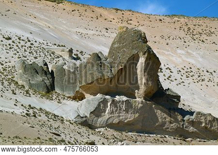 Impressive Rock Formations In Salinas Y Aguada Blanca National Reserve, Arequipa Region Of Peru, Sou