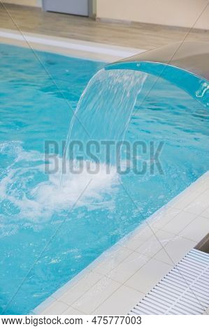 Luxury Swimming Pools In A Modern Hotel.relaxation Pool In A Leisure Camp.beautiful Indoor Pool With