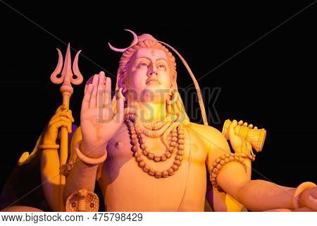 Beautiful Statue Of Lord Shiva, Sagar, Madhya Pradesh, India.
