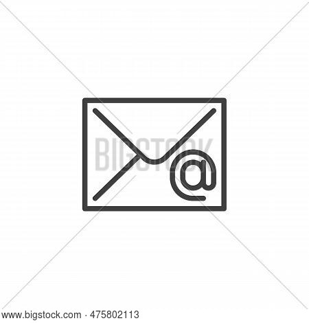 Mail Message Line Icon. Linear Style Sign For Mobile Concept And Web Design. Ui Email Outline Vector