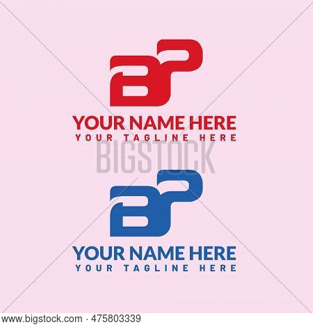 Bp Letter Logo Or Bp Text Logo And Bp Word Logo Design.