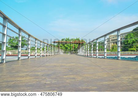 The Elevated Walkway To The Giant Philippine Map At Rizal Park Along Taft Ave., Manila, Philippines
