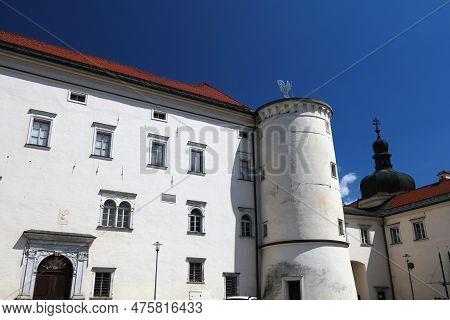 Spittal An Der Drau, Town In Carinthia State In Austria. Historic Schloss Porcia (porcia Castle).
