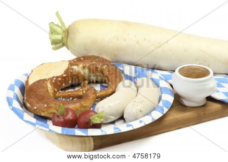 Bayerske kalvekød pølse