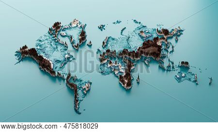 World Map 3d Resolution 3d World Map Image & Photo (Free Trial) | Bigstock