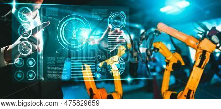 Advanced Robot Arm System For Digital Industry And Factory Robotic Technology . Automation Manufactu