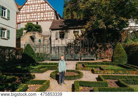 Old National German Town House In Bietigheim-bissingen, Baden-wuerttemberg, Germany, Europe. Old Tow
