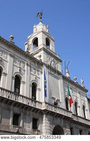 Padua, Italy. City Hall In Palazzo Moroni. Via Viii Febbraio.