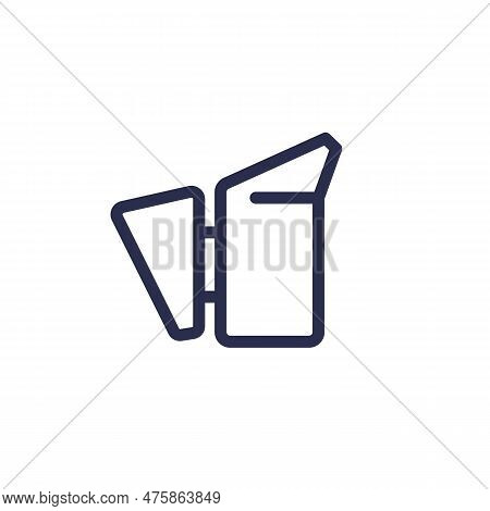 Bee Smoker Line Icon, Tool For Beekeeping