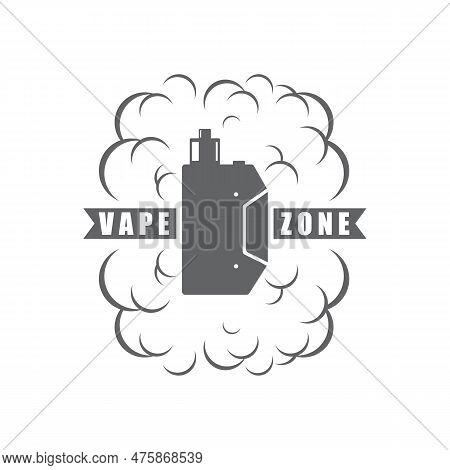 Vape Or E-cigarette Logo Template