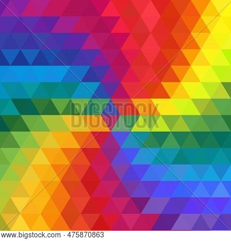 Colored Triangles. Design Element. Background For Advertising Presentation