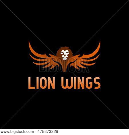 Lion Wings Logo  Lion Head And Eagle Wing Logo Design
