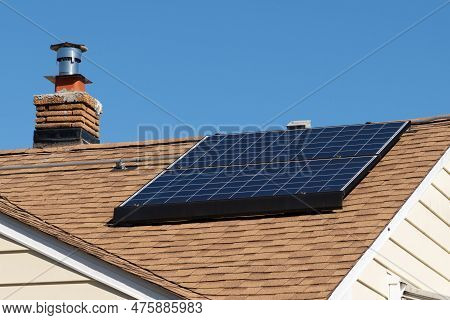 Solar System On A Roof Own Home Power Sun Solarenergy