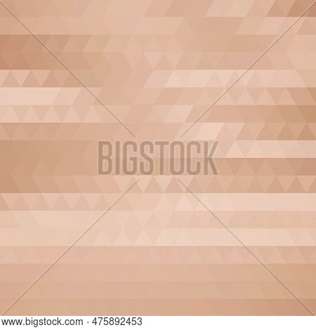Golden Triangular Background. Vector Image. Design Element.
