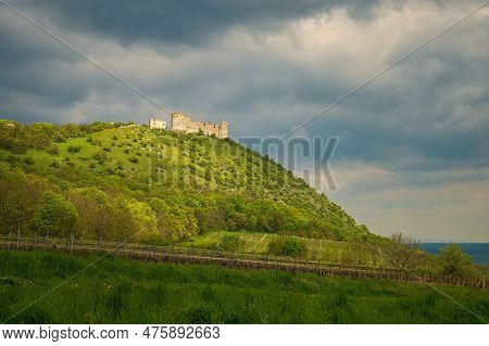 South Moravia - Palava - Wine Region In The Czech Republic. Ruins Of An Old Castle. (devicky-divci C