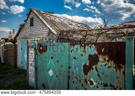 War In Ukraine, Village Of Yampil, Donetsk Oblast In Ukraine- 05 May 2023