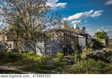 War In Ukraine, Village Of Yampil, Donetsk Oblast In Ukraine- 05 May 2023