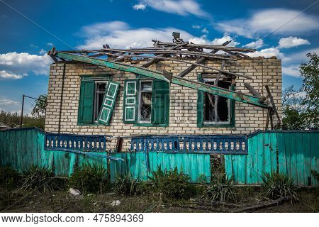 War In Ukraine, Village Of Yampil, Donetsk Oblast In Ukraine- 05 May 2023