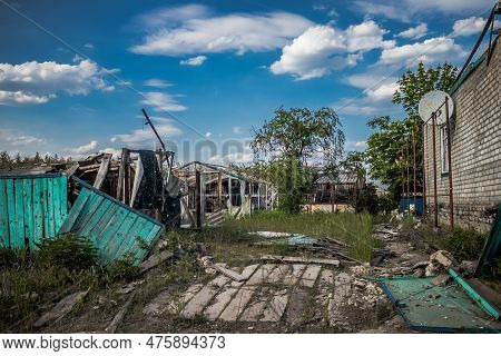 War In Ukraine, Village Of Yampil, Donetsk Oblast In Ukraine- 05 May 2023