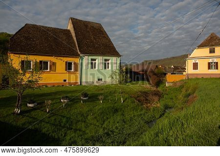 Biertan A Very Beautiful Medieval Village In Transylvania, Romania. A Historical Town In Romania Tha
