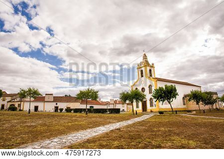 Small Church In The Portuguese Village Of Flor Da Rosa