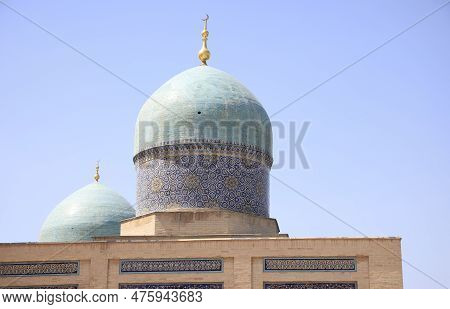 Detail View Of The Khast Imam Complex In Tashkent, Uzbekistan. High Quality Photo