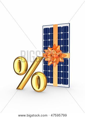 Solar energy concept.