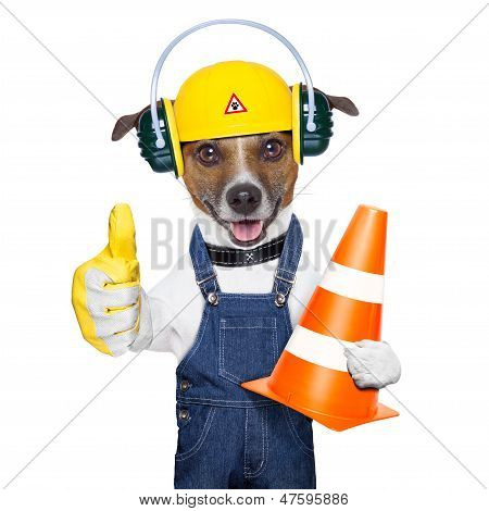 Sous Construction chien
