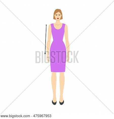 Women To Do Sleeve Length Measurement Body, Arrows Fashion Illustration For Size Chart. Flat Female 
