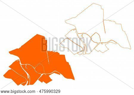 Gouda City And Municipality (kingdom Of The Netherlands, Holland, South Holland Or Zuid-holland Prov