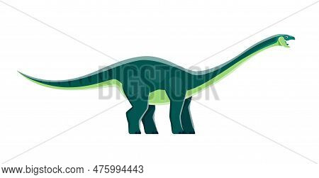 Cartoon Amygdalodon Dinosaur Character, Cute Dino Of Jurassic Reptiles, Vector Kids Toy. Amygdalodon