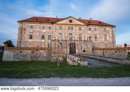 Old Monumental Baroque Classicist Manor House Castle In Small Town Holic In Slovakia