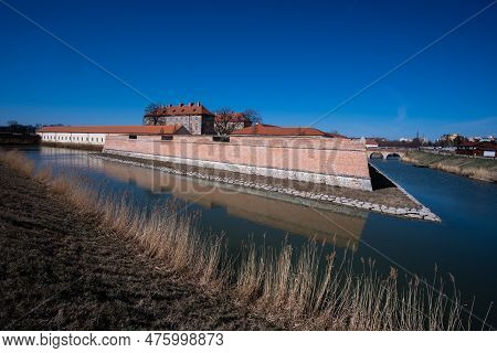 Old Monumental Baroque Classicist Manor House Castle In Small Town Holic In Slovakia