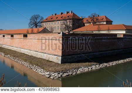 Old Monumental Baroque Classicist Manor House Castle In Small Town Holic In Slovakia